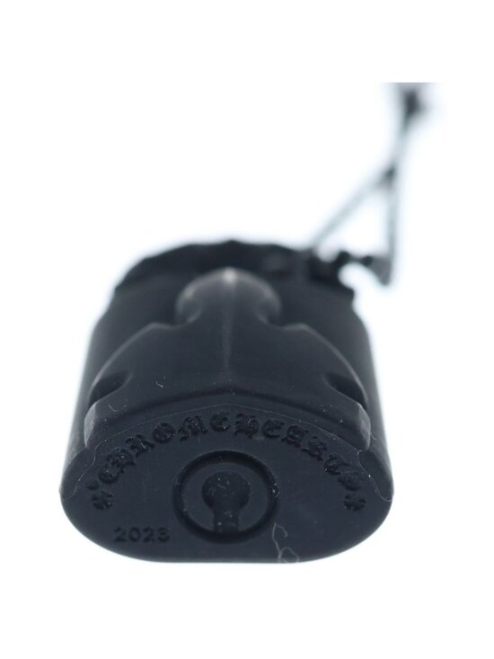 Chrome Hearts Rubber Padlock Flerknee Slcn Necklace Silicone Black